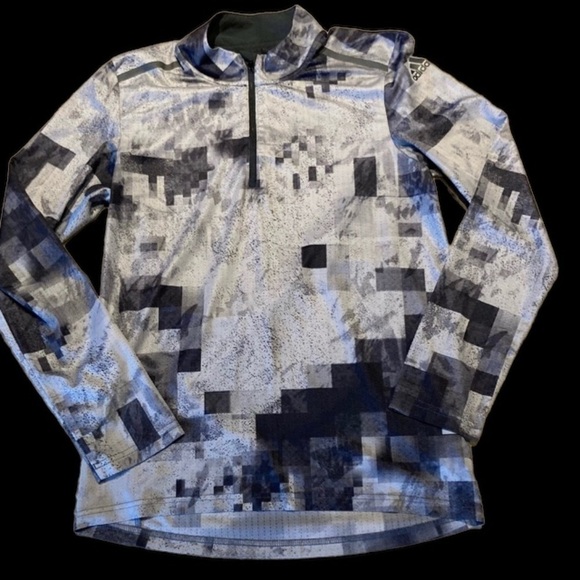 𝅺ADIDAS - Men’s Climacool Long Sleeve Half Zip Shirt - Picture 1 of 5
